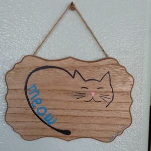 Original hand painted wooden plaque